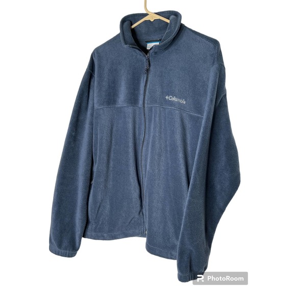 Columbia Men's Fleece Jacket Size XL in Blue Full Zipper - Picture 1 of 5